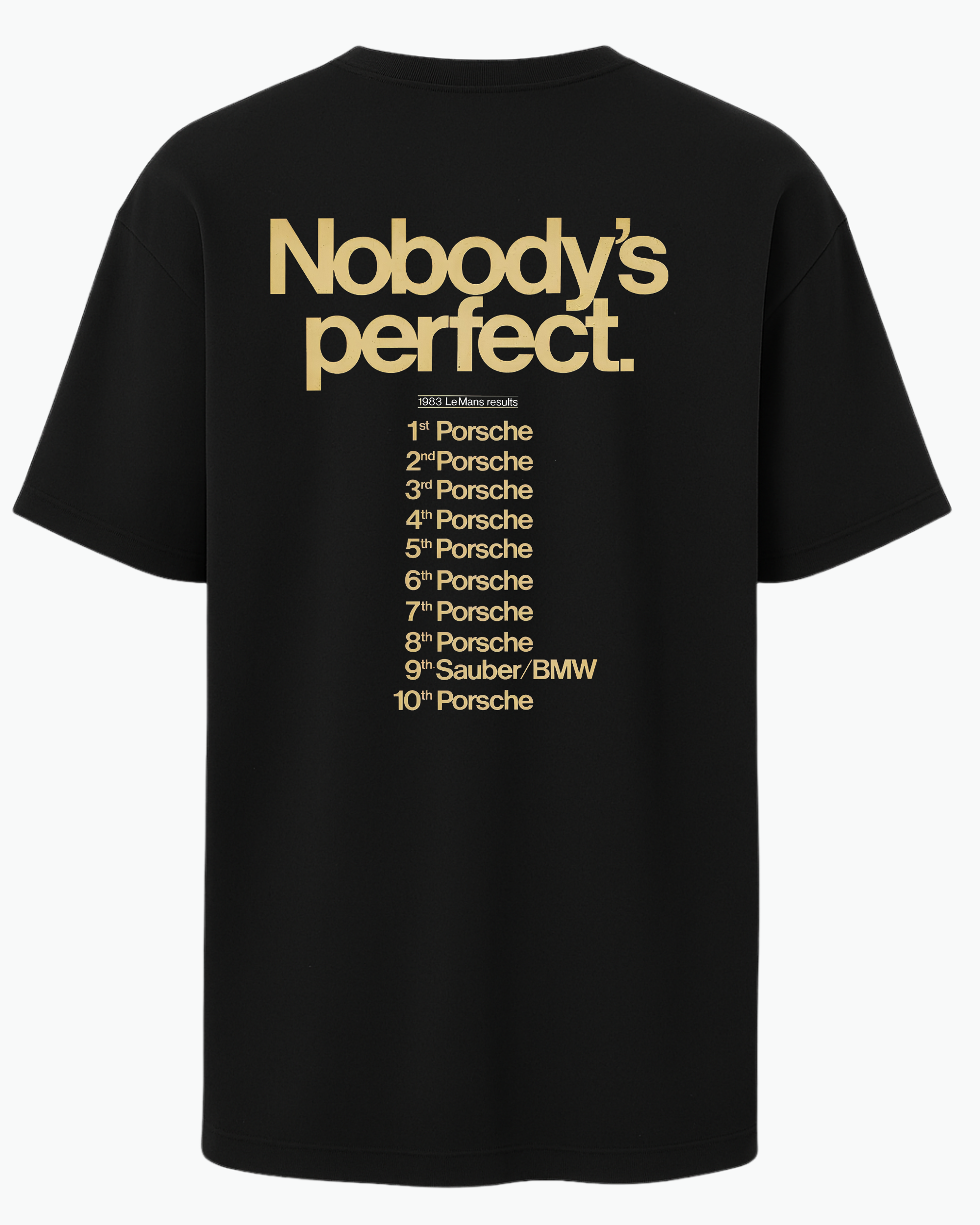 Porsche x Le Mans History – “Nobody’s Perfect” T-Shirt