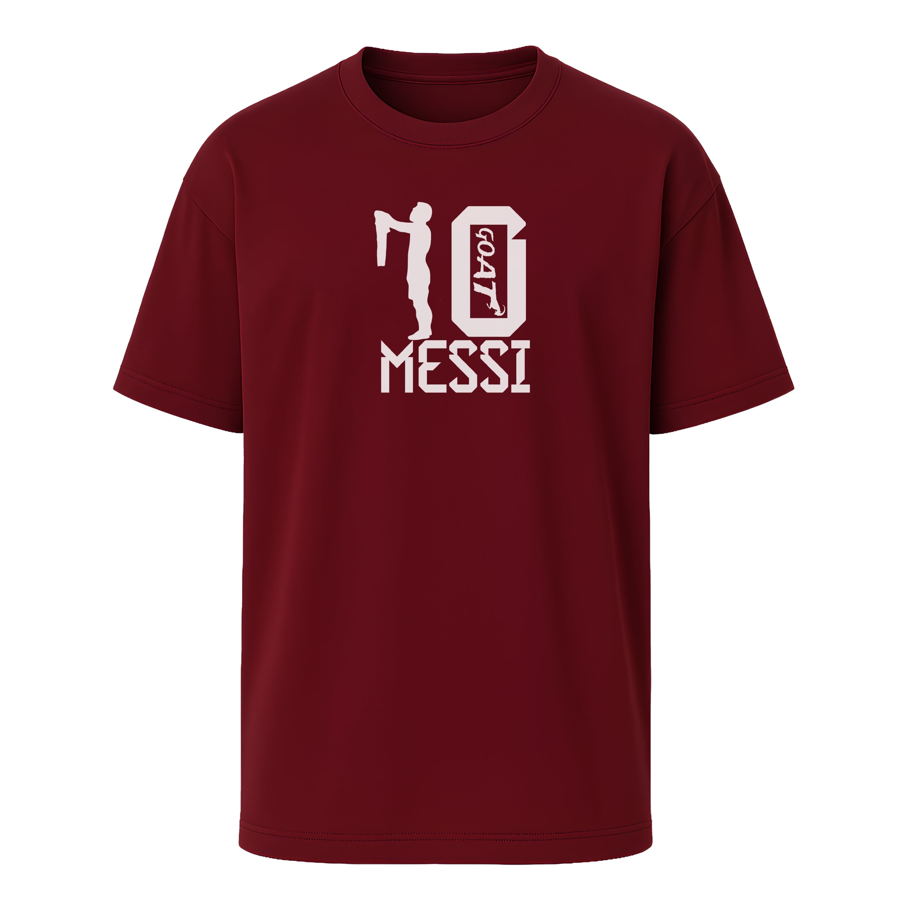 Messi GOAT 10 Baskılı Futbol Tişört